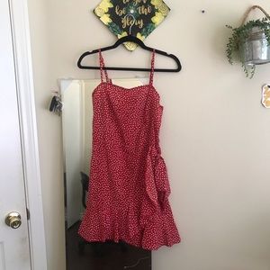 red polka dot dress!